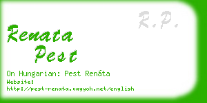 renata pest business card
